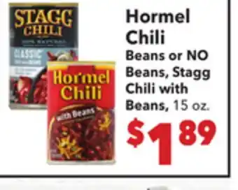 Vallarta Supermarkets Hormel Chili offer