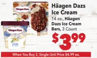 Vallarta Supermarkets Häagen Dazs Ice Cream offer