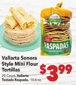 Vallarta Supermarkets Vallarta Sonora Style Mini Flour Tortillas offer