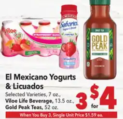 Vallarta Supermarkets El Mexicano Yogurts & Licuados offer