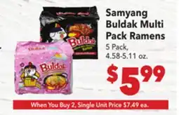 Vallarta Supermarkets Samyang Buldak Multi Pack Ramens offer