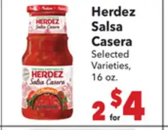 Vallarta Supermarkets Herdez Salsa Casera offer