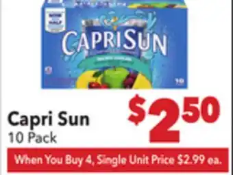 Vallarta Supermarkets Capri Sun offer