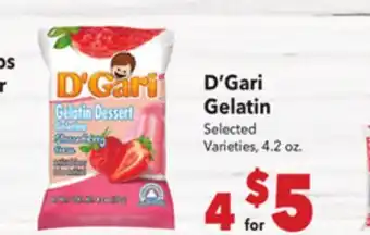 Vallarta Supermarkets D'Gari Gelatin offer