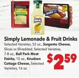 Vallarta Supermarkets Simply Lemonade & Fruit Drinks offer