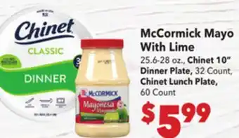 Vallarta Supermarkets McCormick Mayo With Lime offer