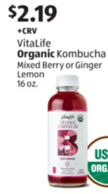 Aldi VitaLife Organic Kombucha offer
