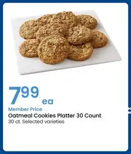 Albertsons Oatmeal Cookies Platter 30 Count offer