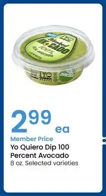 Albertsons Yo Quiero Dip 100 Percent Avocado offer