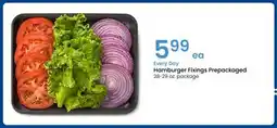 Albertsons Hamburger Fixings Prepackaged offer