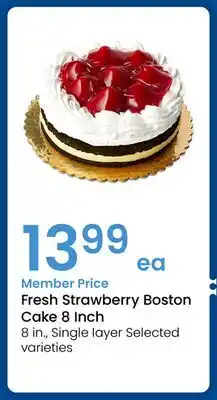 Albertsons Fresh Strawberry Boston Cake 8 Inch offer