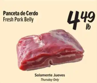 El Super Fresh Fresh Pork Belly offer