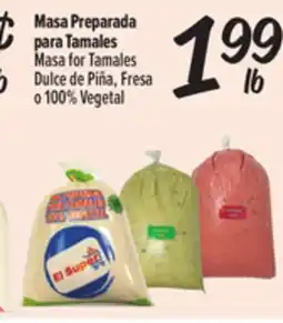 El Super Fresh Masa for Tamales, Dulce de Piña, Fresao 0 100% Vegetal offer