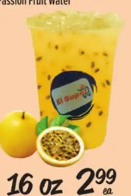 El Super Fresh Fresh Passion Fruit Water 16 oz offer