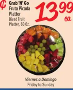 El Super Fresh Grab 'N' Go Fruta Picada Platter offer