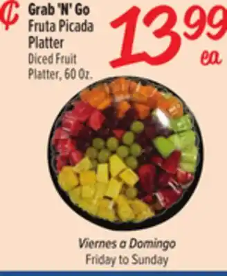 El Super Fresh Grab 'N' Go Fruta Picada Platter offer