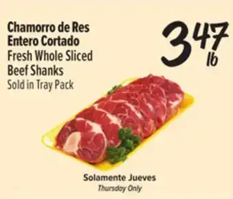 El Super Fresh Fresh Whole Sliced Beef Shanks offer