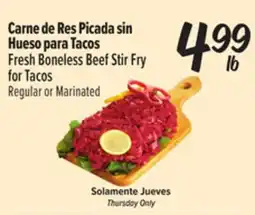 El Super Fresh Fresh Boneless Beef Stir Fry for Tacos offer