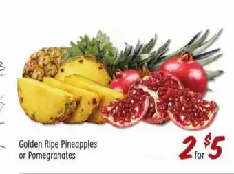 Sprouts Farmers Market Golden Ripe Pineapplees Or Pomegranates offer