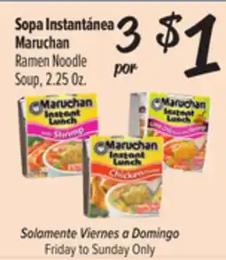 El Super Maruchan Ramen Noodle Soup offer