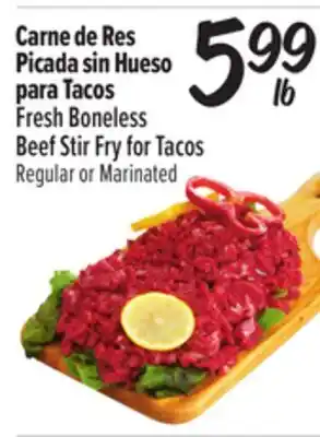 El Super Fresh Boneless Beef Stir Fry for Tacos offer