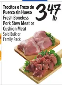 El Super Fresh Boneless Pork Stew Meat or Cushion Meat offer
