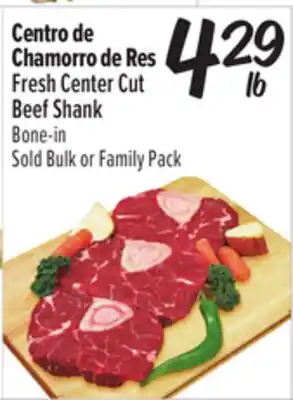 El Super Fresh Center Cut Beef Shank offer