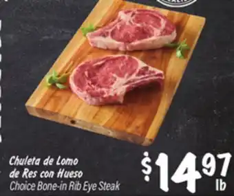 El Super Choice Bone - in Rib Eye Steak offer