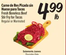 El Super Fresh Boneless Beef Stir Fry for Tacos offer