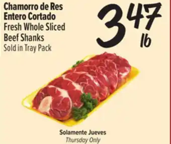 El Super Fresh Whole Sliced Beef Shanks offer