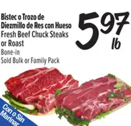 El Super Fresh Beef Chuck Steaks or Roast offer