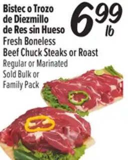 El Super Fresh Boneless Beef Chuck Steaks or Roast offer
