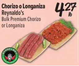 El Super Reynaldo's Bulk Premium Chorizo or Longaniza offer