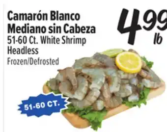 El Super 51-60 Ct. White Shrimp Headless offer