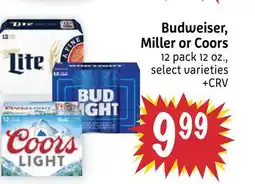 Foodmaxx Budweiser, Miller or Coors offer