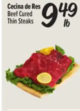 El Super Beef Cured Thin Steaks offer
