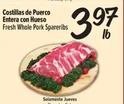 El Super Fresh Whole Pork Spareribs offer
