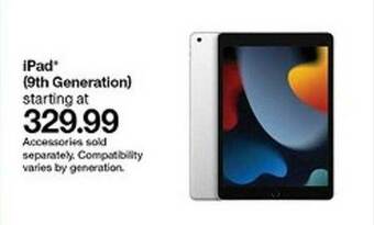 Target Ipad (9th Generation) offer
