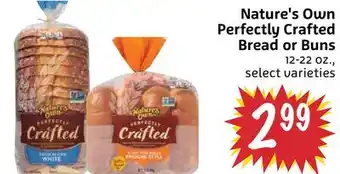 Foodmaxx Nature's Own Perfectly Crafted Bread or Buns offer