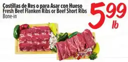 El Super Fresh Beef Flanken Ribs or Beef Short Ribs offer