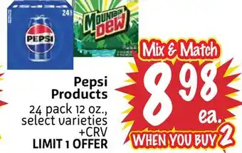 Foodmaxx Pepsi Products offer