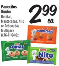 El Super Donitas, Mantecadas, Nito or Rebanadas Multipack offer
