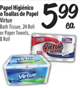 El Super Bath Tissue, 24 Roll or Paper Towels, 8 Roll offer