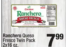 Super King Markets Ranchero Queso Fresco Twin Pack offer