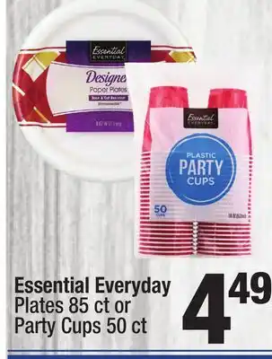 Super King Markets Essential Everyday Plates 85 ct or Party Cups 50 ct offer