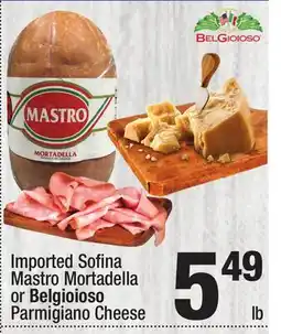 Super King Markets Sofi na Mastro Mortadella or Belgioioso Parmigiano Cheese offer