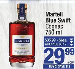 Super King Markets Martell Blue Swift Cognac offer