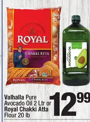 Super King Markets Valhalla Pure Avocado Oil 2 Ltr or Royal Chakki Atta Flour 20 lb offer
