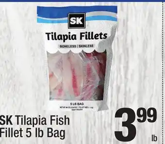 Super King Markets SK Tilapia Fish Fillet offer