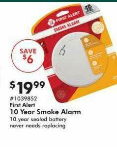 Valu Home Centers First Alert 10 Year Smoke Alarm offer